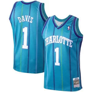 Baron Davis Charlotte Hornets 1999/00 Hardwood Classics Swingman Jersey Teal