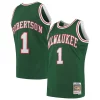Oscar Robertson Milwaukee Bucks 1971/72 Hardwood Classics Swingman Jersey Green