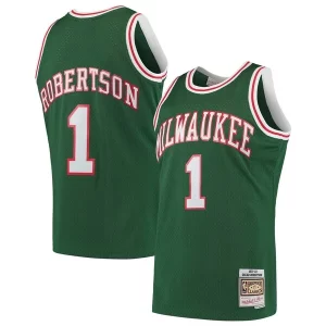 Oscar Robertson Milwaukee Bucks 1971/72 Hardwood Classics Swingman Jersey Green
