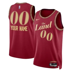 Cleveland Cavaliers Nike Unisex 2023/24 Custom Swingman Jersey Wine City Edition