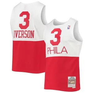 Allen Iverson Philadelphia 76ers 2003/2004 Hardwood Classics Swingman Jersey White/Red