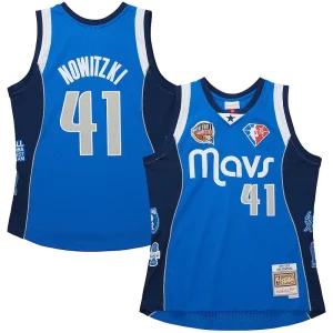 Dirk Nowitzki Dallas Mavericks Unisex Hall of Fame Class of 2023 Throwback Swingman Jersey Blue