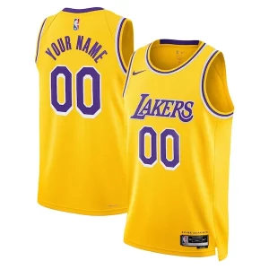 Los Angeles Lakers Nike Unisex Swingman Custom Jersey Gold Icon Edition