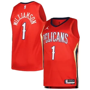 Zion Williamson New Orleans Pelicans Jordan Brand Swingman Player Jersey Statement Edition Red