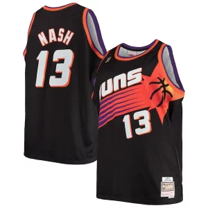 Steve Nash Phoenix Suns 1996/97 Big & Tall Hardwood Classics Swingman Jersey Black/White