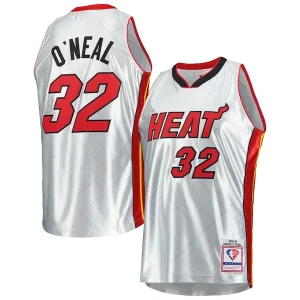 Shaquille O'Neal Miami Heat 2005/06 Hardwood Classics 75th Anniversary Swingman Jersey Platinum