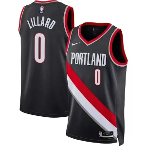 Damian Lillard Portland Trail Blazers Nike Unisex Swingman Jersey Icon Edition Black/White