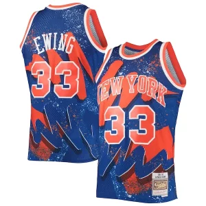 Patrick Ewing New York Knicks Hardwood Classics 1991/92 Hyper Hoops Swingman Jersey Blue