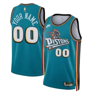 Detroit Pistons Nike Unisex 2022/23 Custom Swingman Jersey Classic Edition Teal