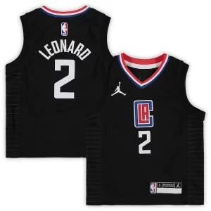 Kawhi Leonard LA Clippers Jordan Brand Preschool 2020/21 Fast Break Replica Jersey Statement Edition Black