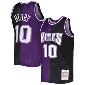 Mike Bibby Sacramento Kings Hardwood Classics 2001/02 Split Swingman Jersey Purple/Black