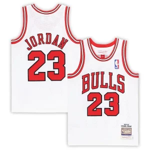 Michael Jordan Chicago Bulls Preschool 1997/98 Hardwood Classics Authentic Jersey White/Black/Red