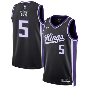 De'Aaron Fox Sacramento Kings Nike Unisex Swingman Jersey Icon Edition Black/White