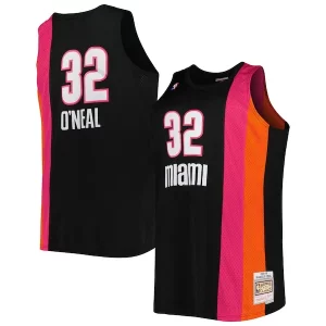 Shaquille O'Neal Miami Heat Big & Tall Hardwood Classics 2005/06 Swingman Jersey Black