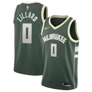 Damian Lillard Milwaukee Bucks Nike Unisex Swingman Player Jersey Icon Edition Hunter Green