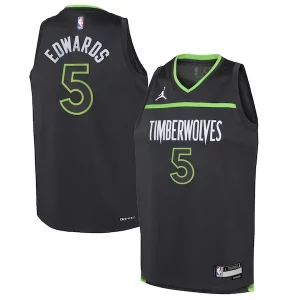Anthony Edwards Minnesota Timberwolves Jordan Brand Youth Swingman Jersey Statement Edition Black