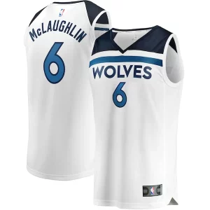 Jordan McLaughlin Minnesota Timberwolves Youth Fast Break Replica Player Jersey Association Edition White