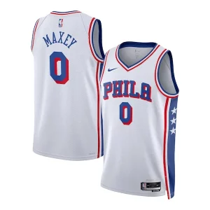 Tyrese Maxey Philadelphia 76ers Nike Unisex Swingman Jersey Association Edition White