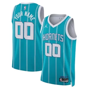 Charlotte Hornets Jordan Brand Unisex Swingman Custom Jersey Teal Icon Edition