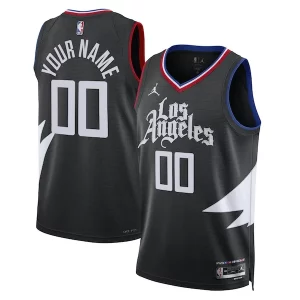 LA Clippers Jordan Brand Unisex 2022/23 Swingman Custom Jersey Statement Edition Black