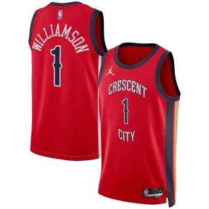 Zion Williamson New Orleans Pelicans Jordan Brand Unisex Swingman Jersey Statement Edition Red