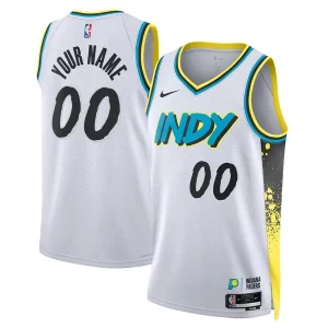 Indiana Pacers Nike Unisex 2024/25 Custom Swingman Jersey City Edition White