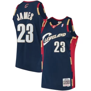 LeBron James Cleveland Cavaliers Hardwood Classics Swingman Jersey Navy