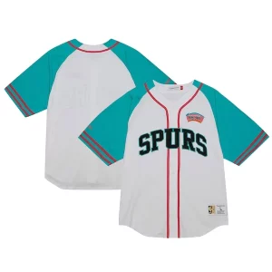 San Antonio Spurs Practice Day Baseball Jersey White