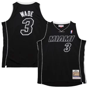 Dwyane Wade Miami Heat 2011/12 Hardwood Classics Authentic Jersey Black