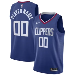 LA Clippers Nike 2020/21 Swingman Custom Jersey Icon Edition Royal
