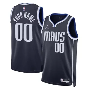 Dallas Mavericks Jordan Brand Unisex 2022/23 Swingman Custom Jersey Statement Edition Navy
