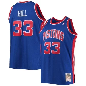Grant Hill Detroit Pistons 1995/96 Big & Tall Hardwood Classics Swingman Jersey Blue