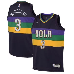CJ McCollum New Orleans Pelicans Nike Youth Swingman Jersey City Edition Purple
