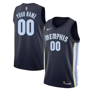 Memphis Grizzlies Nike Swingman Custom Jersey Navy Icon Edition