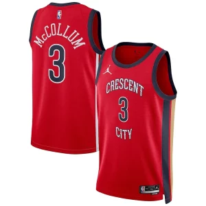 CJ McCollum New Orleans Pelicans Jordan Brand Unisex Swingman Jersey Statement Edition Red