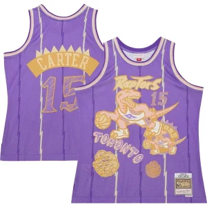 Vince Carter Toronto Raptors 1998/99 Swingman Sidewalk Sketch Jersey Purple