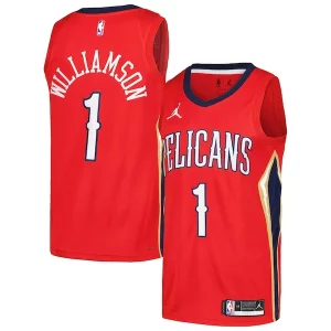 Zion Williamson New Orleans Pelicans Jordan Brand Swingman Player Jersey Statement Edition Red