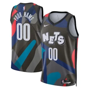 Brooklyn Nets Nike Unisex 2023/24 Custom Swingman Jersey Black City Edition