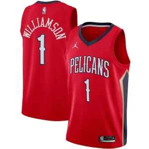 Zion Williamson New Orleans Pelicans Jordan Brand 2020/21 Swingman Jersey Statement Edition Red