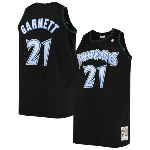 Kevin Garnett Minnesota Timberwolves 1997/98 Big & Tall Hardwood Classics Swingman Jersey Black