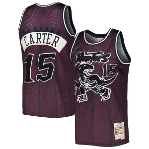 Vince Carter Toronto Raptors Hardwood Classics Off-Court Swingman Jersey Purple