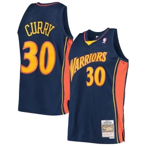 Stephen Curry Golden State Warriors Hardwood Classics Swingman Jersey Navy/White
