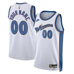 Washington Wizards Nike Unisex 2022/23 Custom Swingman Jersey Classic Edition White