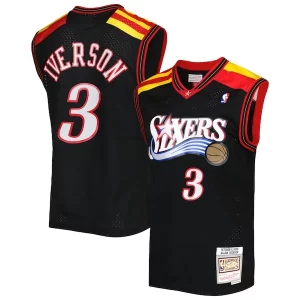 Allen Iverson Philadelphia 76ers Hardwood Classics 2006/07 Swingman Jersey Black