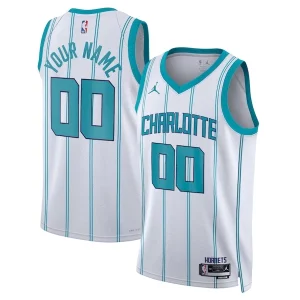 Charlotte Hornets Jordan Brand Unisex Swingman Custom Jersey White Association Edition