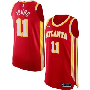 Trae Young Atlanta Hawks Nike Authentic Jersey Association Edition Red