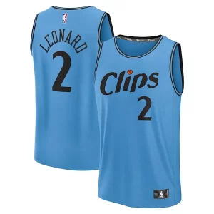 Kawhi Leonard LA Clippers 2024/25 Fast Break Player Jersey City Edition Light Blue