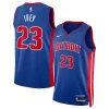 Jaden Ivey Detroit Pistons Nike Unisex 2022 NBA Draft First Round Pick Swingman Jersey Icon Edition Blue
