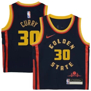 Stephen Curry Golden State Warriors Nike Preschool 2024/25 Swingman Player Jersey City Edition Navy
