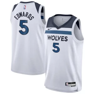 Anthony Edwards Minnesota Timberwolves Nike Youth Swingman Jersey Association Edition White